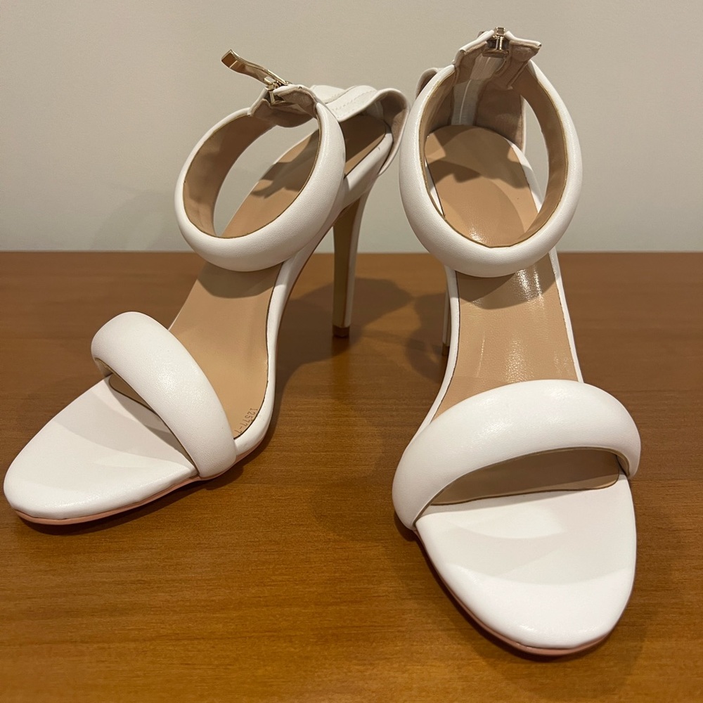 White sandals